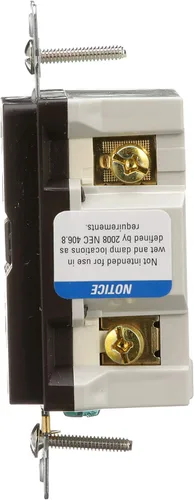Vista 3 de Eaton GFCI - Receptáculo dúplex de autoprueba 20A -125V con placa de pared de tamaño estándar, color marrón