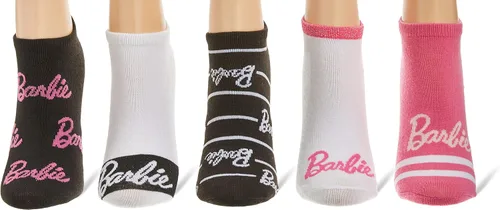 Vista 2 de Barbie Paquete de 5 calcetines para mujer