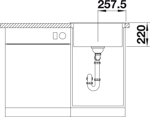 Vista 4 de Blanco 523684 PLEON 5 Silgranit PuraDur con Residuos Pop-Up, Nuez moscada