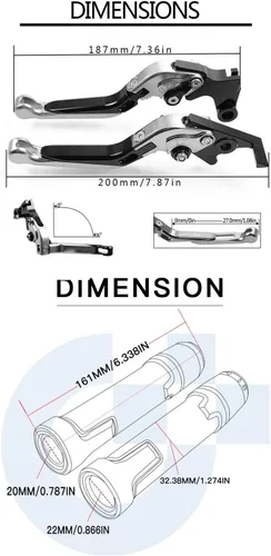 Vista 2 de Palancas de embrague de freno de motocicleta CNC para Suzuki VStrom 1000 DL1000 DL 1000 2002 2003 2004 2005-2016 V-Strom DL1000 (color : 4)