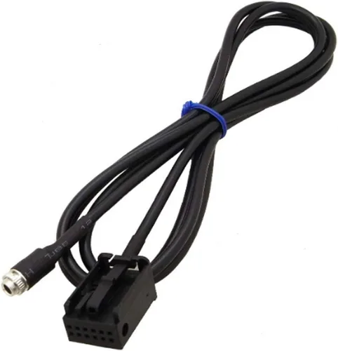 Vista 6 de Cable auxiliar de 0.138 pulgadas compatible con BMW E85 Z4 E39 E53 X3 X5 Mini Cooper, cable de extensión de audio hembra en el automóvil, entrada