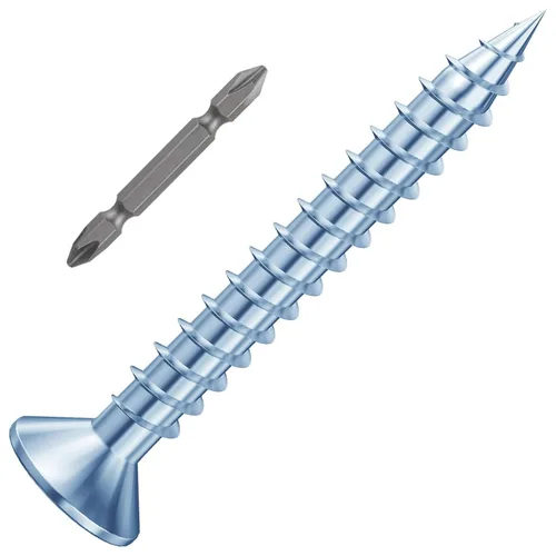 Vista 37 de Wensilon # 4X1 (460PCS) Tornillo de madera negro de cabeza plana 3X25, cabeza plana autorroscante de metal rápido