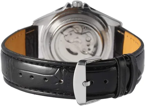 Vista 7 de MASTOP Men Automatic Mechanical Watches Waterproof Mens Watches with Calendar (LeatherWhite)