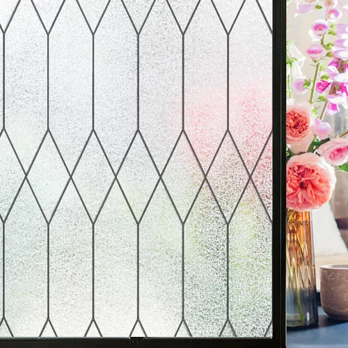 Vista 15 de Windimiley Película de Privacidad para Ventana con Bloqueo Total, Película de Ventana de Vidrio Manchado Control de Calor UV, Película Decorativa