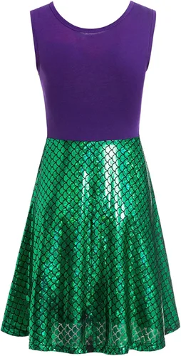 Vista 2 de Disfraz de sirena de mar profundo para mujer, disfraz de sirena para adultos, Ariel