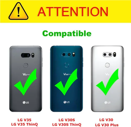 Vista 2 de LG V30 Caso, [ArmorBox] [Dual Layer] híbrido prueba de golpes Rugged Case de Protección para LG V30 de J & D, Negro