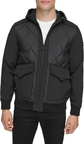 Vista 2 de Kenneth Cole Chaqueta con capucha de jersey para hombre
