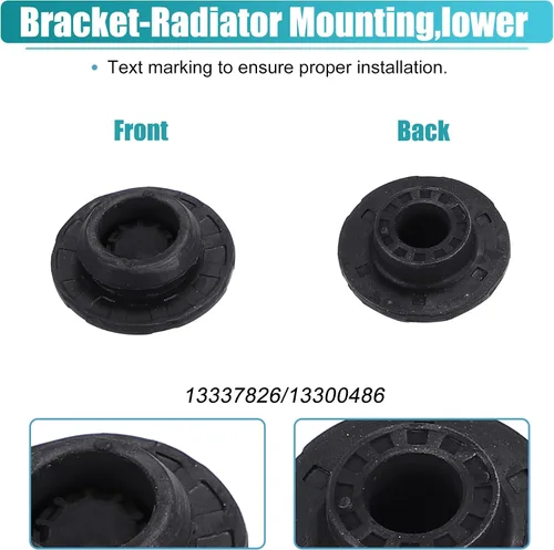 Vista 6 de X AUTOHAUX 2 Unidades Soporte inferior del radiador con cojinete de goma Radiato para Chevrolet Cruze Limited 2016 para Chevy Cruze 2011-2015
