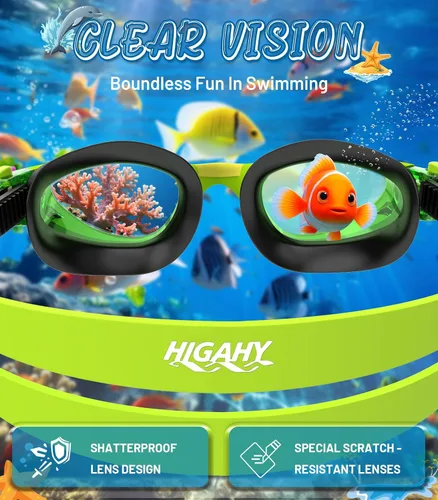 Vista 4 de Swim Goggles for Kids 6-14, Anti-Fog UV Protection Clear Swimming Goggles, Leakproof Pool Swim Goggles for Boys Girls