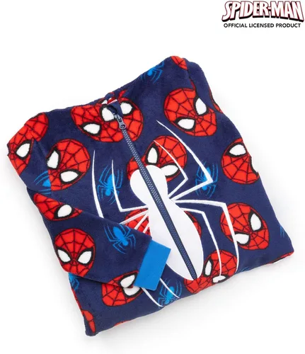Vista 4 de Marvel Spider-Man - Mameluco de superhéroe para niños, Azul