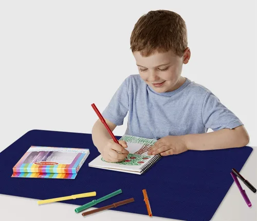 Vista 3 de Alfombrilla de escritorio para escritura, impermeable, protector de escritorio de 16 x 24 pulgadas, alfombrilla de mouse antideslizante, fácil