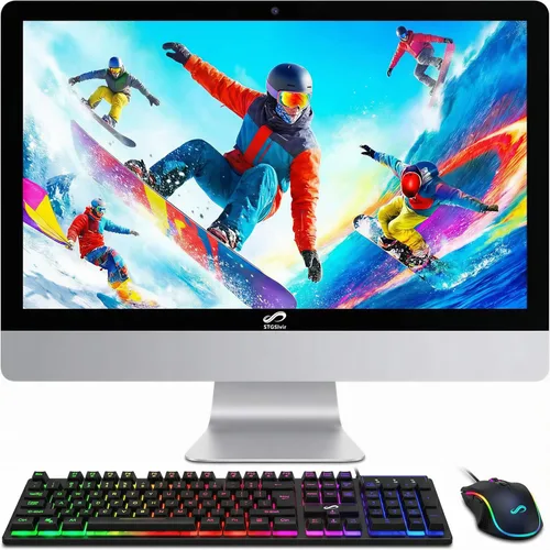 Vista 10 de STGSivir PC todo en uno,Pantalla FHD de 22", Core i5,16G RAM,512G SSD