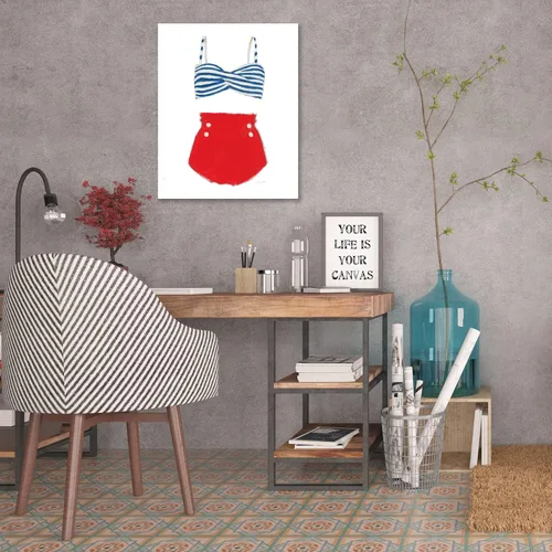 Vista 5 de Jaxson Rea "Retro Swimwear IV Gallery Wrapped Canvas by Emily Adams, 12" x 15