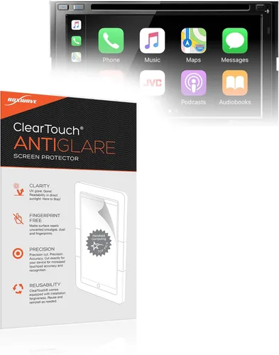 Vista 3 de BoxWave Protector de pantalla compatible con JVC KW-V850BT – ClearTouch Anti-Glare (2 unidades), antihuellas mate