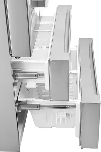 Vista 8 de 36 in. Lumin Coll 22.5 cu. ft. Refrigerador de puerta francesa, acero