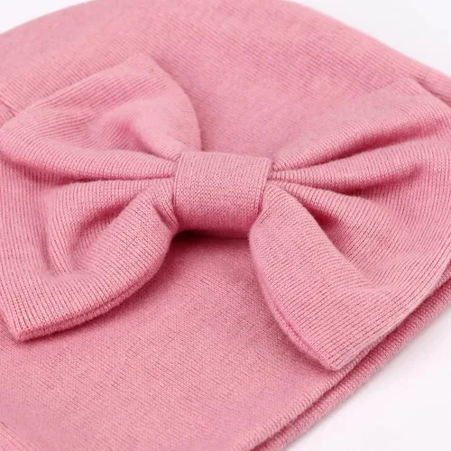 Vista 6 de DRESHOW Newborn Baby Hats Hospital Hat Baby Cotton Beanie Infant Bow Hats