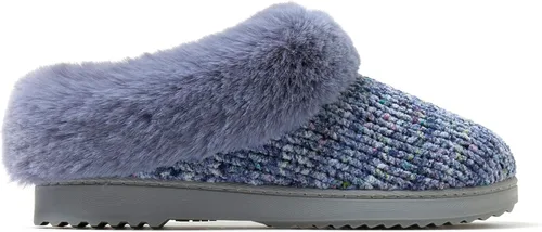 Vista 2 de Dearfoams Pantuflas de punto de chenilla Hannah para mujer