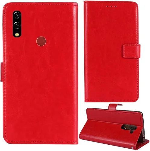 Vista 6 de Stand Premium Retro Business Flip Funda de cuero protector parachoques para BLU G8 6.3 "Funda de protección del teléfono piel Folio libro ranura