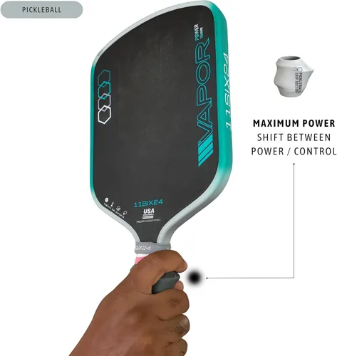 Vista 5 de Ayuda de entrenamiento de pickleball diseñada para potencia, precisión y control Herramienta de agarre multiposición para retroalimentación real
