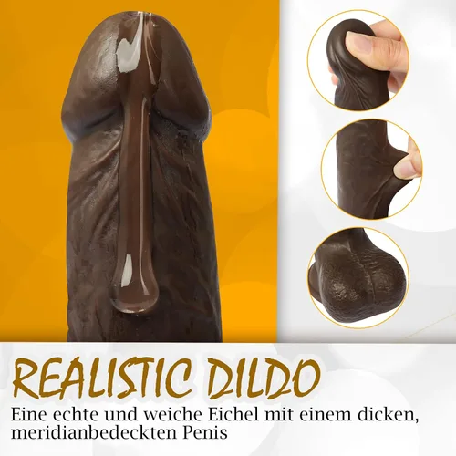 Vista 4 de Vibrador de empuje de 8.6 pulgadas con 5 rotaciones, 7 vibraciones vibratorias y calentadoras, juguete sexual para mujeres, pene telescópico