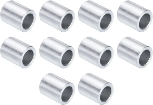 Vista 30 de uxcell 10 piezas de espaciador de aluminio con 1/2" de diámetro interno x 1" de diámetro exterior x 1" de longitud, con acabado liso, espaciador