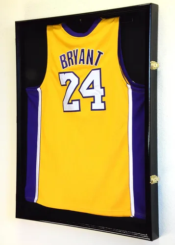 Vista 3 de XL Jersey Vitrina 98% Protección UV - Fútbol/Hockey/Béisbol/Baloncesto/Fútbol Shadowbox Montaje en Pared