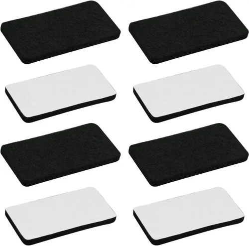 Vista 14 de 48 almohadillas de fieltro para muebles, almohadillas cuadradas de 0.63 pulgadas, protectores de suelo autoadhesivos antiarañazos para pies