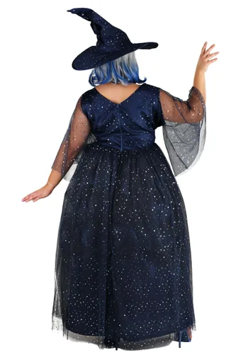 Vista 2 de Disfraz de Bruja Moonbeam Talla Plus para Mujer Multicolor