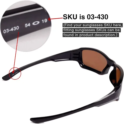 Vista 4 de Walleva - Lentes de repuesto para gafas de sol Oakley Fives 3.0, 10 opciones disponibles