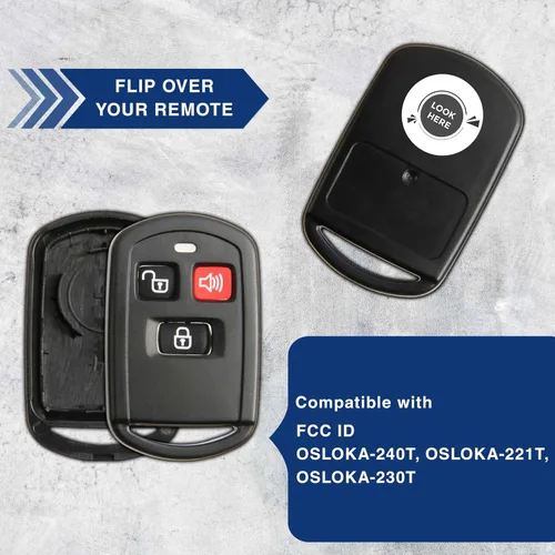 Vista 5 de KeylessOption Funda de llavero remoto de entrada sin llave para Hyundai Kia