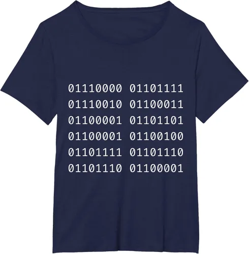Vista 15 de Porca Madonna In Codice Binario Código Binario Camiseta, Negro