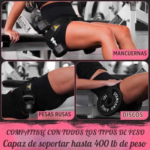 Vista 3 de Cinturón de Empuje de Cadera para Ejercicios con Pesas, Equipo de Entrenamiento de Glúteos, Cinturón de Empuje de Cadera Ajustable para Mancuernas