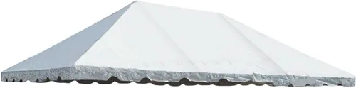 Vista 8 de Party Tents Direct - Toldo de vinilo de PVC de repuesto de 20 x 20 pies Blanco