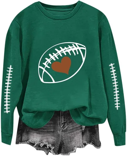 Vista 17 de Women's Oversized Sweatshirt, Long Sleeve Sweatshirts Crewneck Printed Pullover Tops, S-3XL