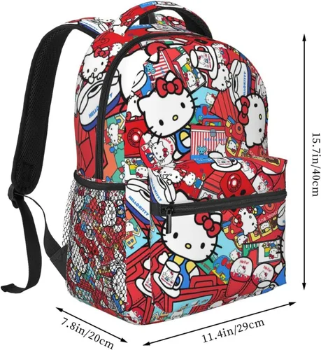 Vista 2 de SWAROOPAM Mochila kawaii, bonita mochila, mochila de gran capacidad de 16.2 pulgadas, adecuada para viajes y trabajo, Bonito- 3, Mochilas de viaje