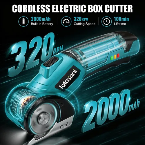 Vista 2 de Cortador de cajas eléctrico inalámbrico para cartón, tijeras automáticas