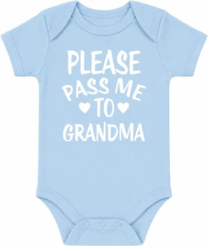 Vista 12 de CBTwear Please Pass Me to Grandma Funny Baby Bodysuit Negro