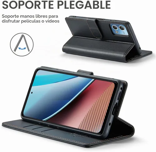 Vista 4 de FLIPALM - Funda tipo cartera para Moto G Stylus 5G 2023, color negro