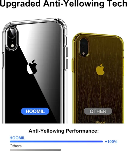 Vista 81 de HOOMIL Funda para iPhone 7 Plus/iPhone 8 Plus de 5.5 Pulgadas, sin amarillamiento, protección contra caídas, cubierta trasera dura transparente