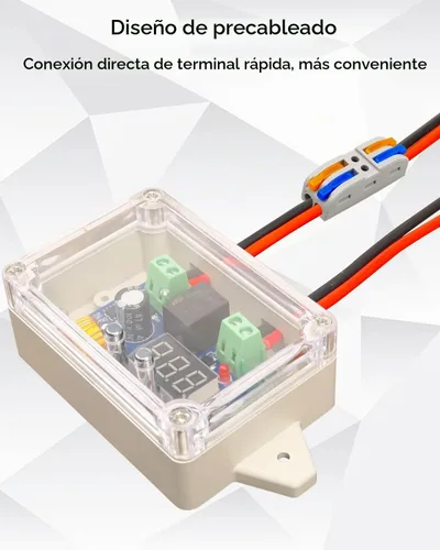 Vista 3 de Kit convertidor adaptador de batería de rueda eléctrica para DeWalt 18V 20V con regulador de voltaje, fusible y terminales de cable, conector