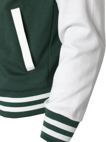 Vista 5 de Chaqueta de béisbol Varsity Chaqueta de algodón de béisbol Chaqueta Letterman 8