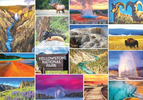 Vista 11 de Nuestros Parques Nacionales Rompecabezas de 100 Piezas - Rompecabezas de Parques Nacionales de EE. UU. para Niños, con Acadia, Yellowstone, Zion