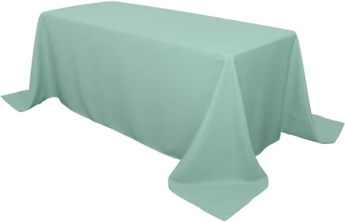 Vista 29 de Your Chair Covers - Mantel rectangular de poliéster sin costuras de alta calidad de 60 pulgadas de ancho x 102 pulgadas de largo - Negro - Mantel