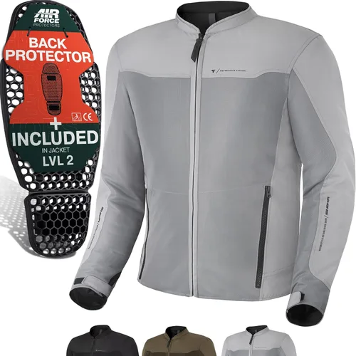 Vista 8 de SHIMA OPENAIR - Chaqueta de moto para hombre - Ligera, transpirable, de verano, de malla, para ciudad, para ciclista Negro