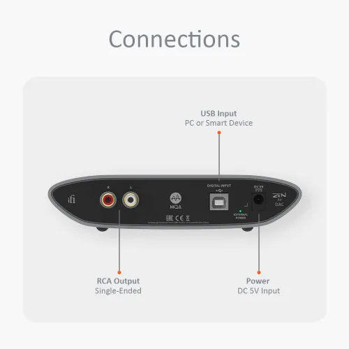 Vista 6 de iFi Zen Air DAC - DAC de alta resolución - MQA Renderer - Música de alta resolución