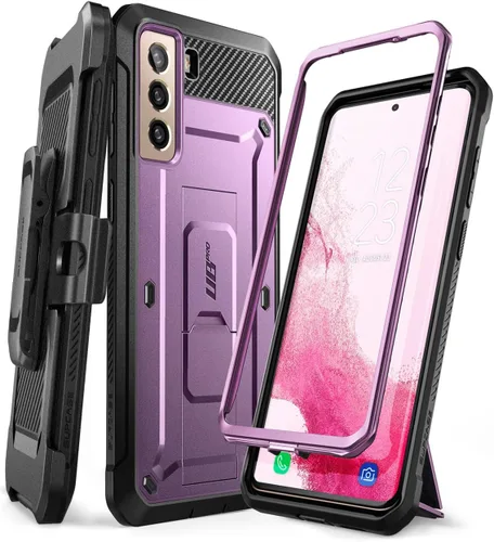 Vista 12 de SUPCASE Funda para Samsung Galaxy S22 con soporte (Unicorn Beetle Pro), [clip de cinturón integrado] Resistente de cuerpo completo de doble capa