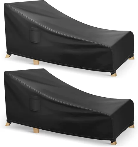Vista 9 de Richwon Fundas para tumbonas impermeables para exteriores, fundas resistentes para muebles de patio, se adaptan a hasta 78 pulgadas de largo x 34