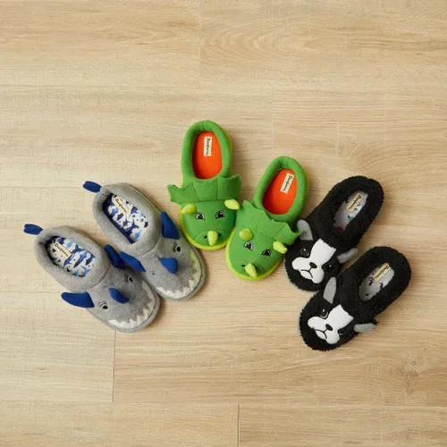 Vista 2 de Kids Toddlers Whimsical Animal Critter Washable Slipper