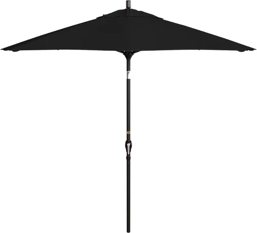 Vista 23 de California Umbrella Paraguas redondo de aluminio del mercado de 9', elevación de manivela, inclinación del botón, poste de bronce Azul (Air Blue)