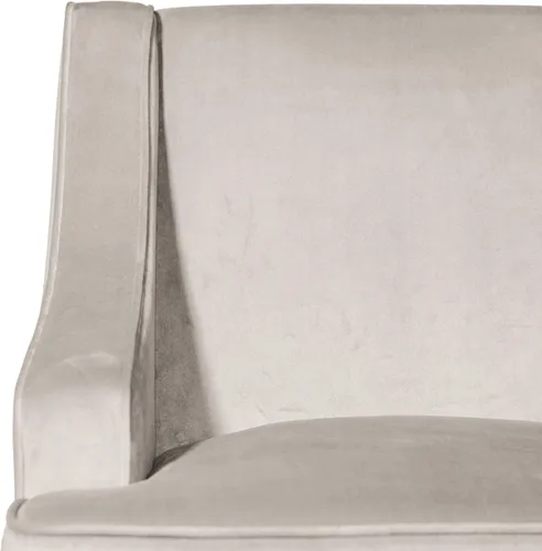Vista 7 de HomePop Swoop - Silla de sala de estar con apoyabrazos, terciopelo gris